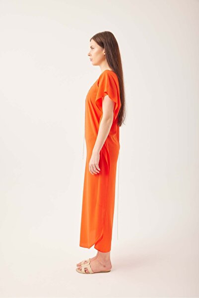 MY NEFTİ Orange Pareo - Chain Detailed