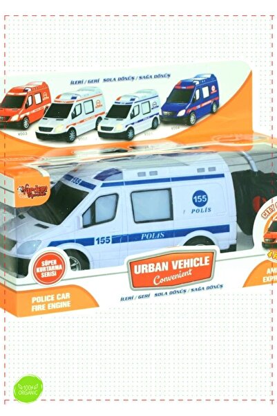 OMZ Kumandalı Sesli Işıklı Polis Arabası-Jandarma-Ambulans-İtfaiye 1:18 Kız E...