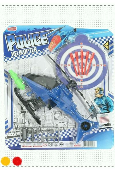 OMZ ML523 Color Chart Police Helicopter - Educational Montessori Toy for Boys and Girls