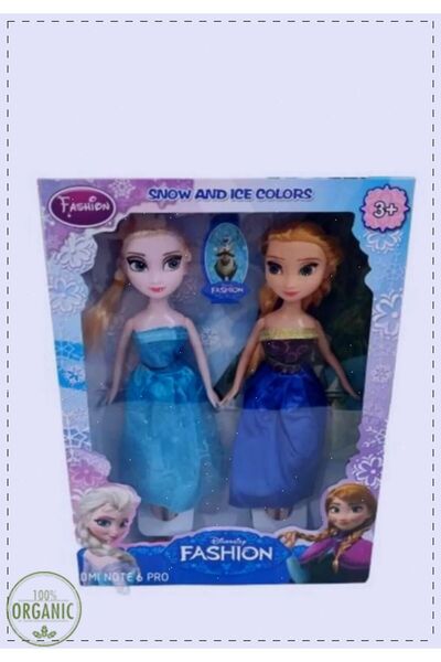 OMZ Oyuncak Bebek Elsa Anna 2Li Bebek Seti Kız Çocuk Evcilik Oyuncak Karlar Ülkesi Elsa Bebek Oyuncakla