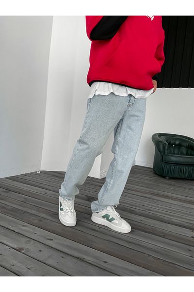 Z1MAN Baggy Cut Blue Trousers