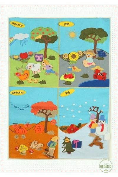 OMZ Boys' and Girls' Montessori Toys - Four Process Velcro Board