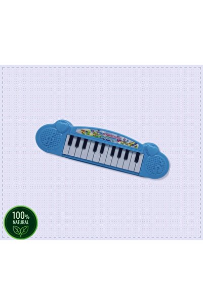 OMZ 22 Tuşlu Çocuk Müzik Oyuncak Org Piyano Mavi Kız Erkek Cocuk Egitici Montessori Oyuncaklar