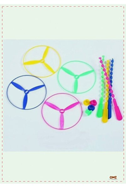 OMZ Itmeli Pervane Değişik Renklerde 4 AdetAvantajli Ürün Kız Erkek Cocuk Egi...