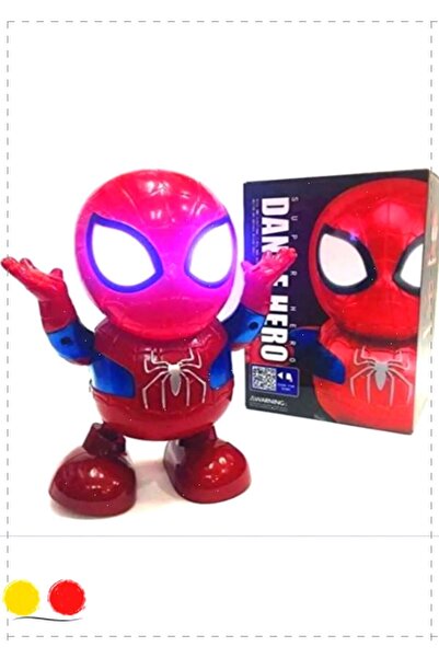 OMZ SpiderMan Oyuncak Hareketli Işıklı Dans Eden Robot Örümcek Adam 2 Yildizli Ürün Erkek Cocuk Oyuncak