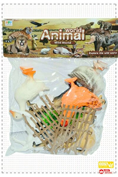 OMZ Evcil Hayvan Seti 6'lı Erkek Cocuk Montessori Geliştiren Egitici Oyuncaklar