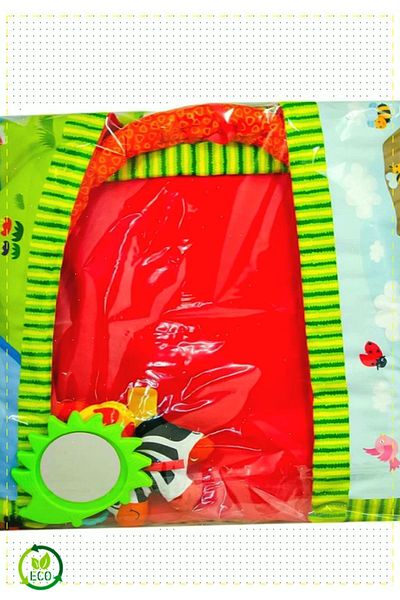 OMZ Natural Montessori Toys for Boys and Girls - Play Mat with Bag