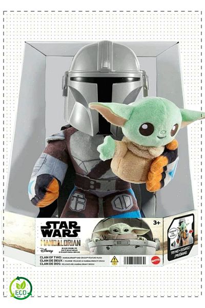 OMZ Star Wars Mandalorian - Boys and Girls Toy Plush Figure, Sound, Educational Montessori Toy