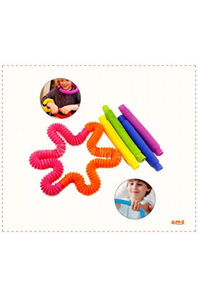 OMZ Pop Tubes Anti Stres Duyusal Oyuncak Eğlence Borusu Bubble Fidget 1Adet E...