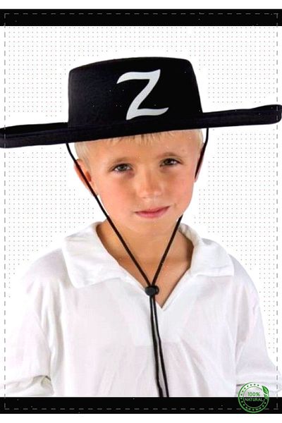 OMZ Z Logo Boy Girl's Toys - Lace-up Zorro Hat, Educational Montessori