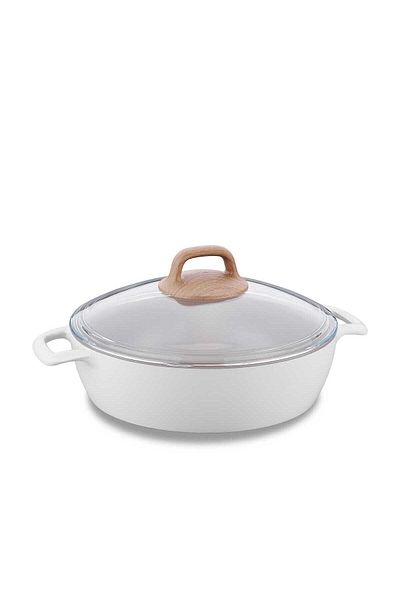 KORKMAZ Gusto Ceramic Short Pot - 26x7 Model