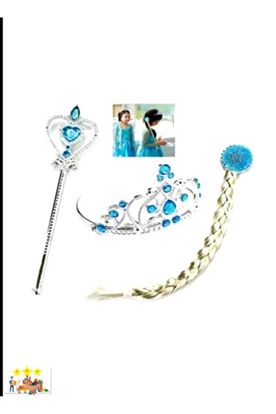 CANDARİKO Σετ Εκπαιδευτικών Παιχνιδιών Έλσα: Μαλλιά, Ραβδί και Κορώνα, 3 τεμάχια