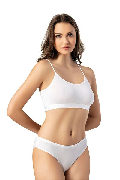 KOTA İÇ GİYİM 5 Pieces Bustier with Rope Strap Pads - 93% Cotton and 7% Elastane