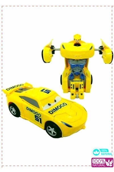 OMZ Cars Şimşek Mcqueen Cruz Ramirez Robota Dönüşen Araba Kız Cocuk Oyuncak E...