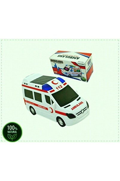 OMZ Oyuncak Büyük Boy Ambulans Pilli Sesli Işıklı Ambulans 112 Acil Araba Kız...