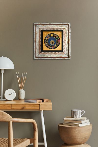 Pinecone Pictură cu tematică Evil Eye Pictură pe perete de piatră Decor de perete de piatră înrămată Pictură imprimată personalizată Artă de perete