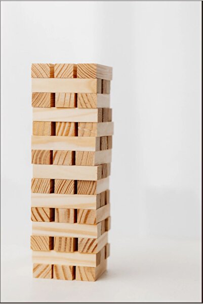 JACKCOMA 54 قطعة لعبة توازن Jenga AG
