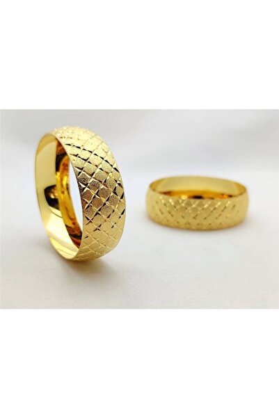 barisiva gold 22 Ayar Altın Kaplama Kadın 3 Cm Eninde Bilezik Modeli 1 Adet F...