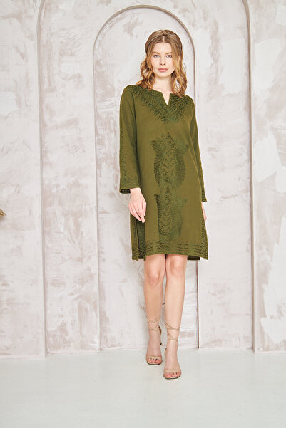 Ersperto Туніка з візерунком «Лялечі» з тканини «Булдан» - ручна робота