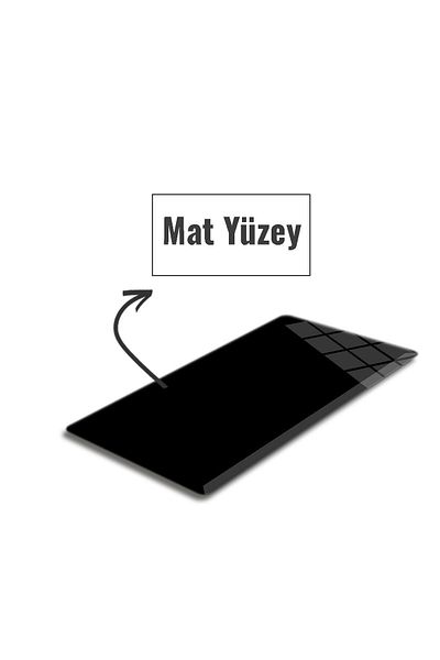Decorita Mouse Pad din sticlă neagră - Culoare uni, dimensiune mare (40 cm X 80 cm)