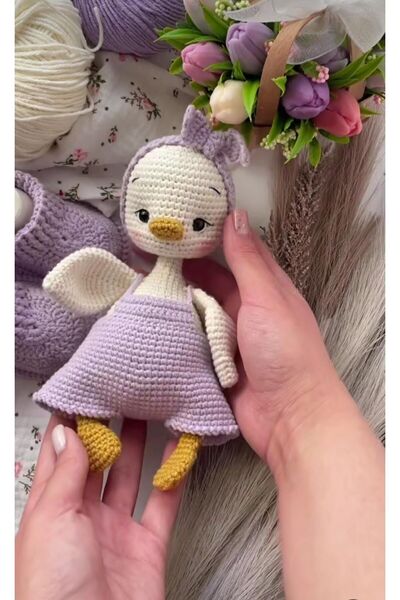 ev atölyem Amigurumi sevimli kaz