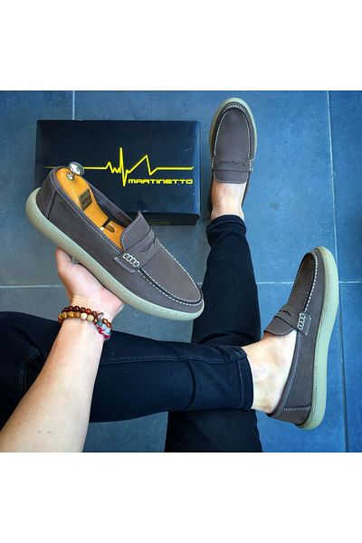 Martinetto New Season Nubuck Leather Men's Summer Loafer - GENUINE LF13052024