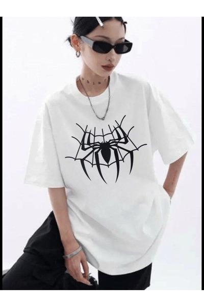 Gofeel Μπλουζάκι με λεπτομέρεια Spider Web Line Unisex Oversize