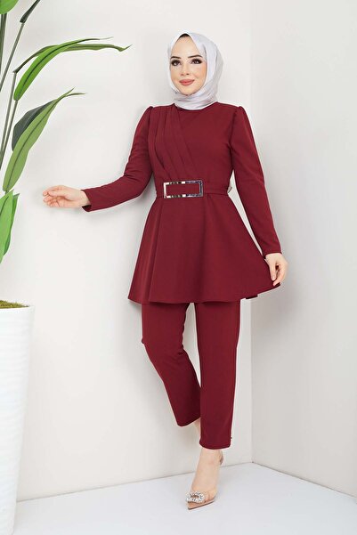 marwella Aycan Tesettür Takım - Bordo