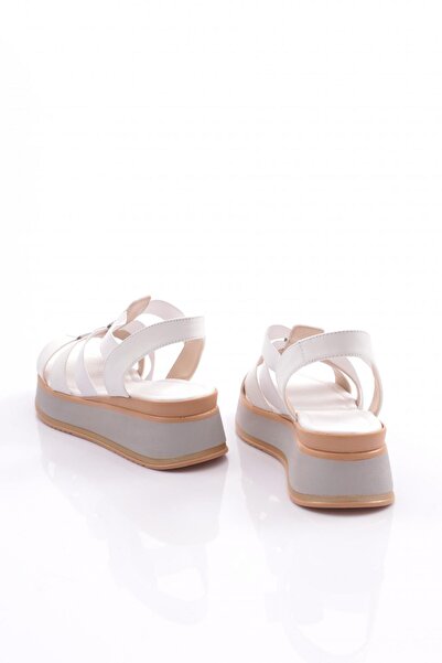 DGN Sandale de damă cu dungi albe - 3310253