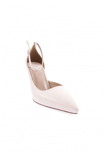 DGN Ecru Women's Thin Heeled Ankle Shoes - 31262821