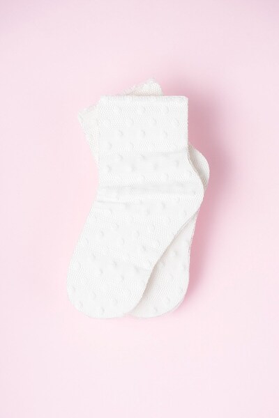 Banamio Embroidered Point Girl's Tulle Socks