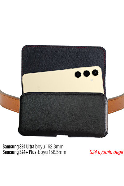 EXENAR Samsung S24 Ultra și S24+ Plus - Husă compatibilă cu centură și husă p...