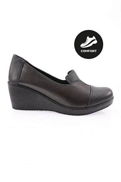 DGN Women's Comfort Shoes Navy Blue Lurex Genuine Leather 71163217