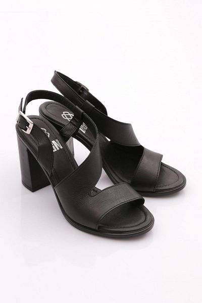 DGN 17-04 Sandale cu toc pentru femei negre