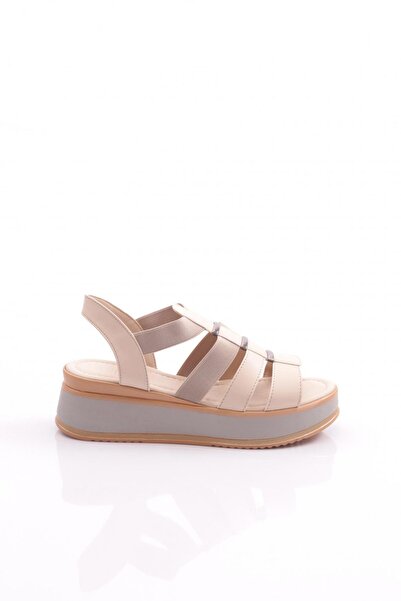 DGN Beige Women's Sandals - Stripe, Model 3310253