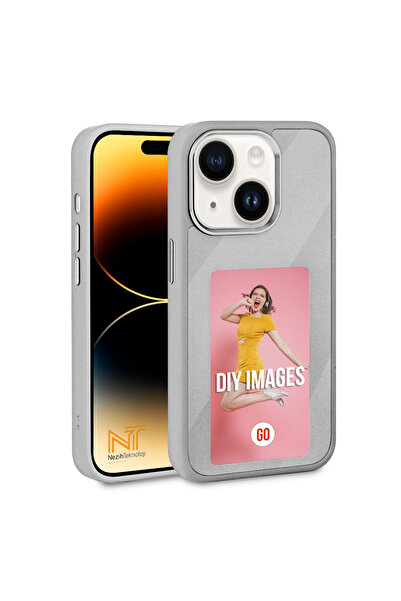 Nezih Case Apple iPhone 15 Uyumlu Ekranı Yansıtan  Akıllı NFC Kapak Kılıf