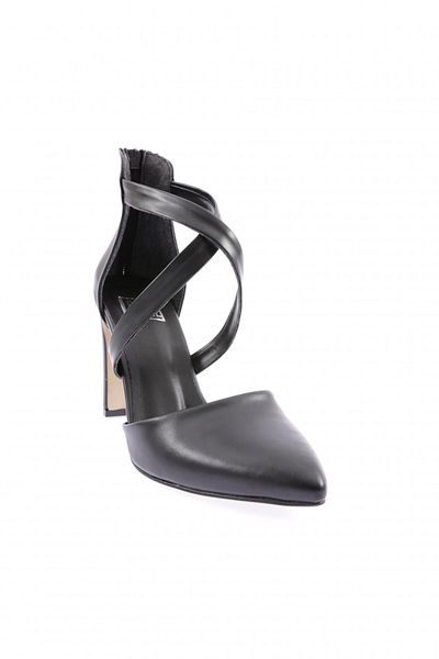 DGN 324-23y Pantofi cu toc pentru femei negri