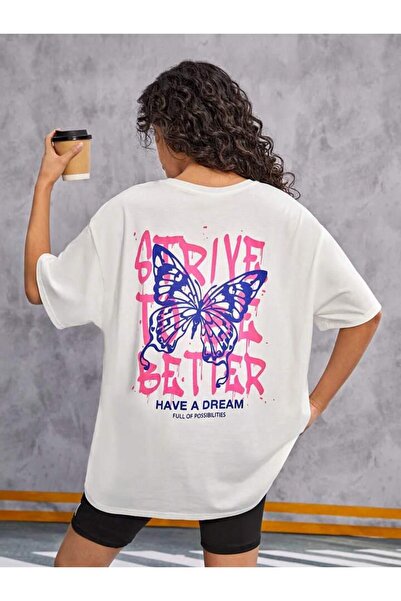 NoVibe Βαμβακερό μπλουζάκι με κοντό μανίκι Unisex με στάμπα