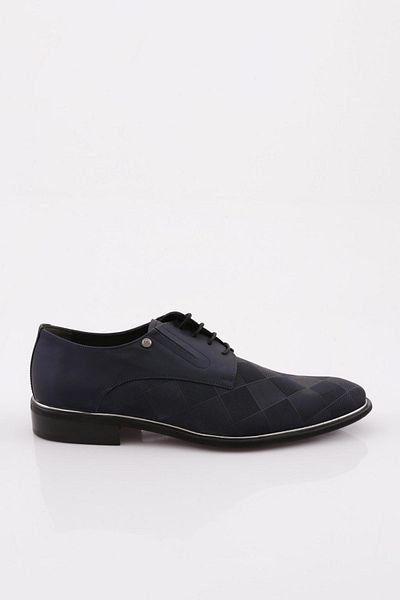 DGN Ανδρικά παπούτσια Oxford - Navy Blue, Γνήσιο δέρμα, Σόλα Neolite, 365526102