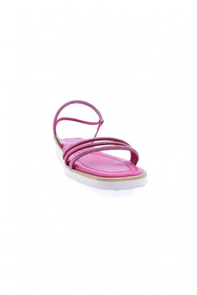 DGN Women's Row Silver Stone Sandals Fuchsia 6473372