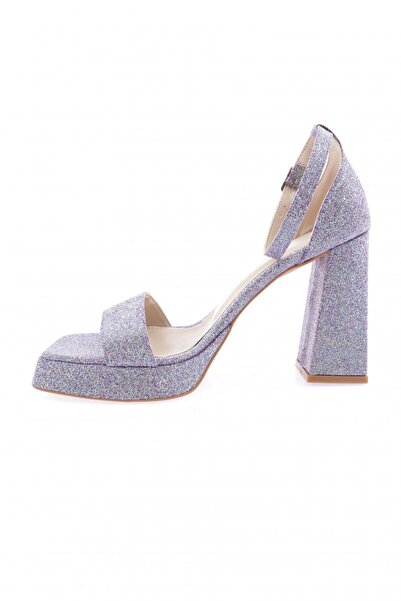 DGN Dámské boty na vysokém podpatku na platformě Purple Sand 7773275