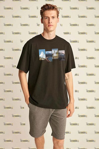 aynewmoda Тениска с голям размер и фотопечат
