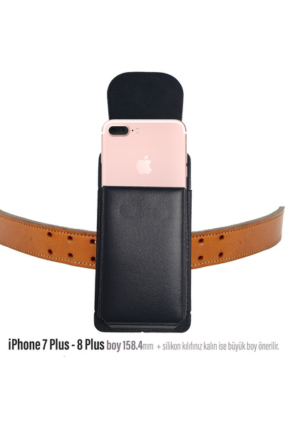 EXENAR Geantă de talie cu centură compatibilă cu iPhone 7 Plus și 8 Plus - cu...