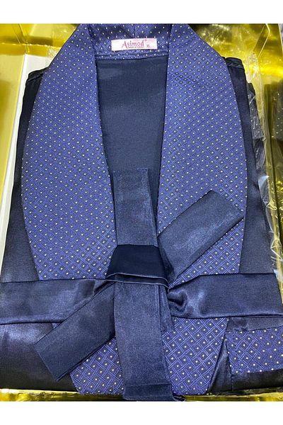 ERBAĞCI HOMEWEAR Σετ ανδρικές σατέν πιτζάμες - Σετ 4 τεμαχίων