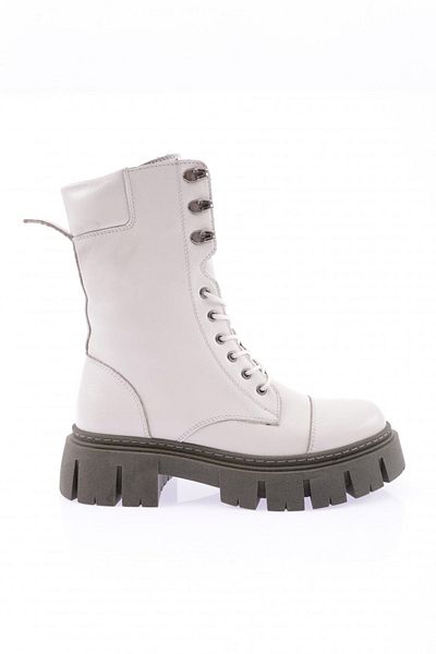 DGN Ecru Women's Boots - 360 Laces and Genuine Leather