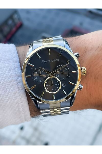 Alexanders Alexander's Steel Cord Men's Wrist Watch