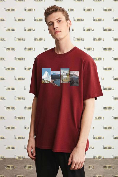 aynewmoda Тениска с голям размер и фотопечат