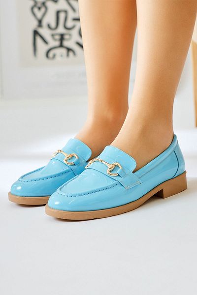 Limoya Liceu Lott Blue Lacuit Cataramă Detaliată Pantofi Casual Damă