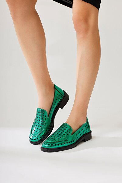 Limoya Sanah Mint Laser Cut Perforated Women's Casual Shoes Opportunity Product