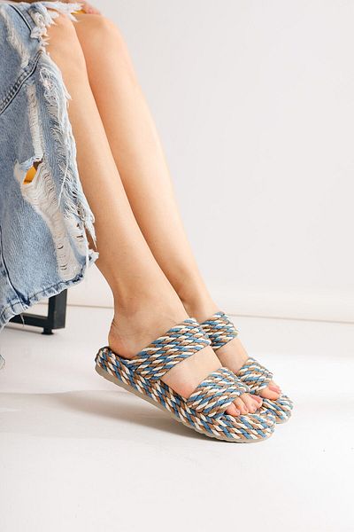 Limoya Sandale de damă Nemie Blue Rope